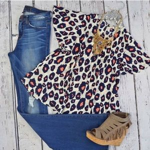 Buddy Love Leopard Print Top